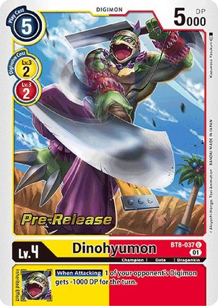 Dinohyumon (BT8-037) - New Awakening Pre-Release Cards Foil