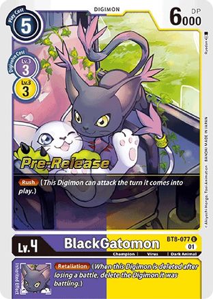 BlackGatomon (BT8-077) - New Awakening Pre-Release Cards Foil