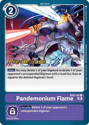 Pandemonium Flame (BT8-107) - New Awakening Pre-Release Cards Foil