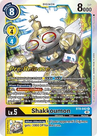 Shakkoumon (BT8-042) - New Awakening Pre-Release Cards Foil
