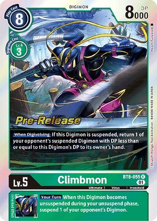 Climbmon (BT8-055) - New Awakening Pre-Release Cards Foil