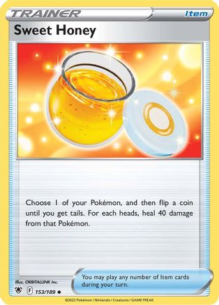Sweet Honey 153 - Reverse Holofoil SWSH10 Astral Radiance - Uncommon