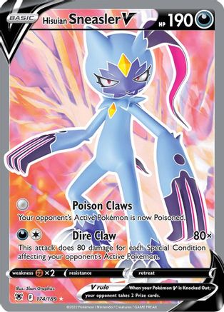 Hisuian Sneasler V (Full Art) 174 - Holofoil SWSH10 Astral Radiance - Ultra Rare