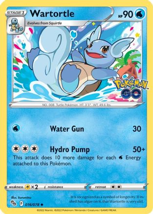 Wartortle 016 Pokemon GO - Uncommon