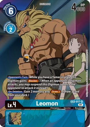 Leomon (Alternate Art) (EX2-017) - Digital Hazard Foil