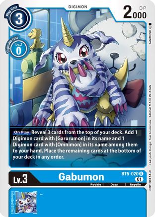 Gabumon - BT5-020 (Winner Pack New Awakening) (BT5-020) - Battle of Omni