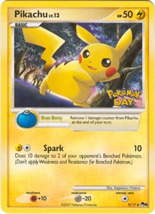 Pikachu (Pokemon Day Stamped) POP Series 6 - Common
