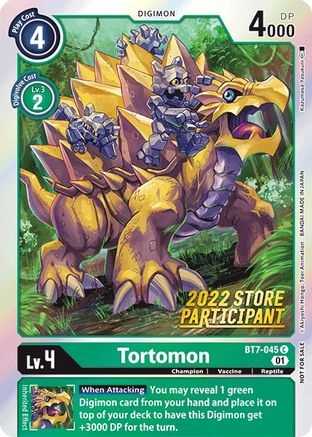 Tortomon (2022 Store Participant) (BT7-045) - Next Adventure Foil