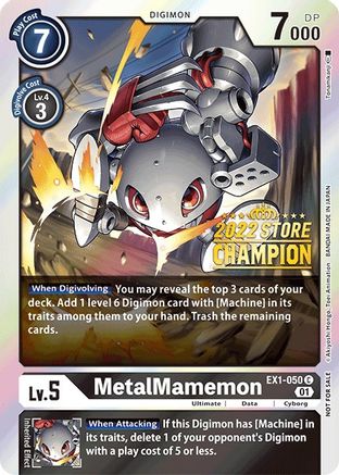 MetalMamemon (2022 Store Champion) (EX1-050) - Classic Collection Foil