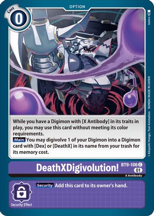DeathXDigivolution! (BT9-106) - X Record