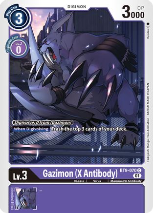 Gazimon (X Antibody) (BT9-070) - X Record