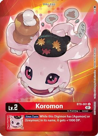 Koromon (Box Topper) (BT9-001) - X Record Foil