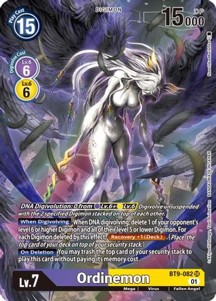 Ordinemon (Alternate Art) (BT9-082) - X Record Foil