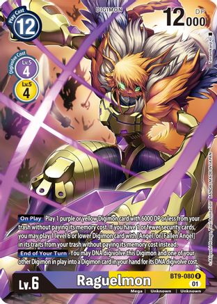 Raguelmon (Alternate Art) (BT9-080) - X Record Foil