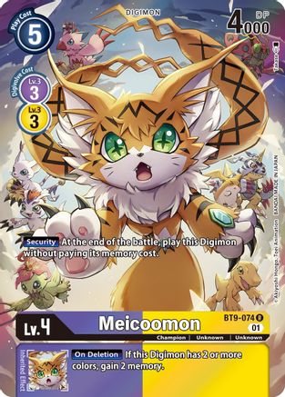Meicoomon (Alternate Art) (BT9-074) - X Record Foil
