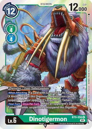 Dinotigermon (BT9-056) - X Record Foil