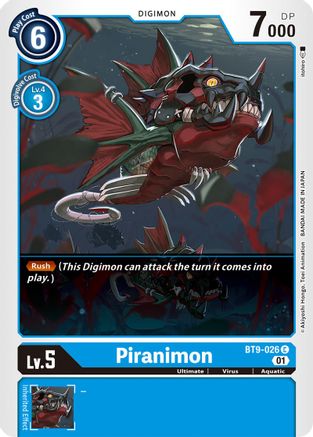 Piranimon (BT9-026) - X Record