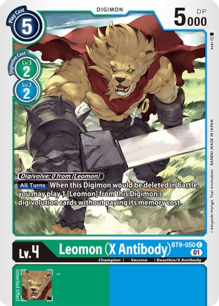 Leomon (X Antibody) (BT9-050) - X Record