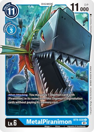 MetalPiranimon (BT9-030) - X Record