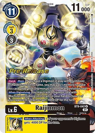 Raijinmon (BT9-042) - X Record Pre-Release Cards Foil