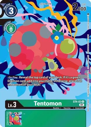 Tentomon (Tamer's Card Set 2 Floral Fun) (ST4-03) - Starter Deck 04: Giga Green