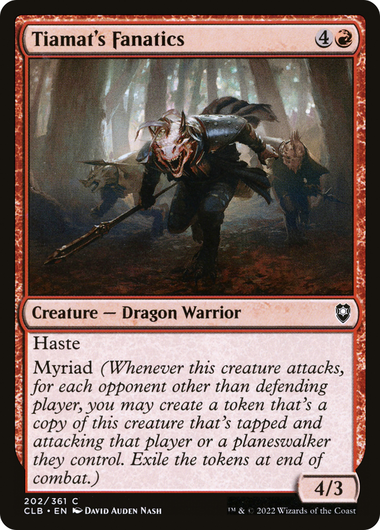 Tiamat's Fanatics (CLB-202) - Commander Legends: Battle for Baldur's Gate Foil