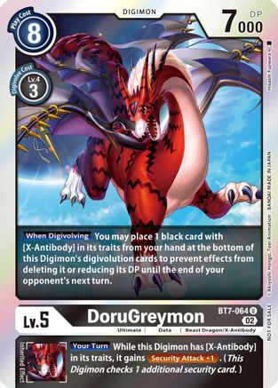DoruGreymon (Official Tournament Pack Vol. 6) (BT7-064) - Next Adventure Foil
