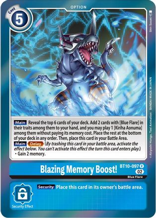 Blazing Memory Boost! (BT10-097) - Xros Encounter Foil