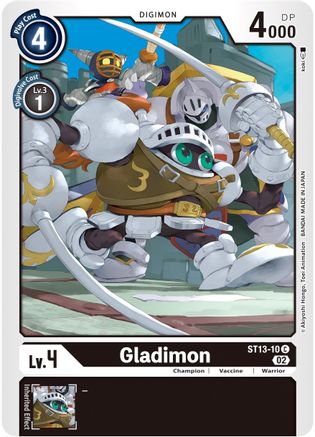 Gladimon (ST13-10) - Starter Deck 13: Ragnaloardmon
