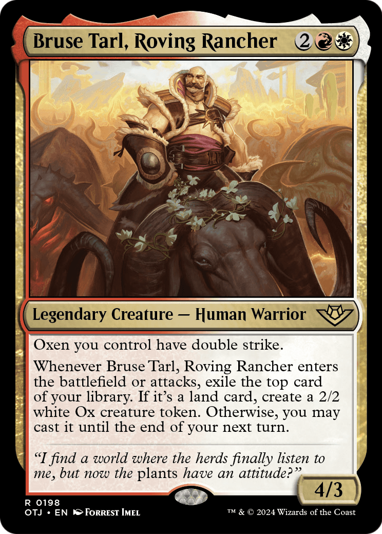 Bruse Tarl, Roving Rancher (OTJ-198) - Outlaws of Thunder Junction
