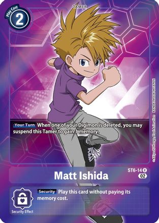 Matt Ishida (Alternate Art) (ST6-14) - Starter Deck 13: Ragnaloardmon Foil