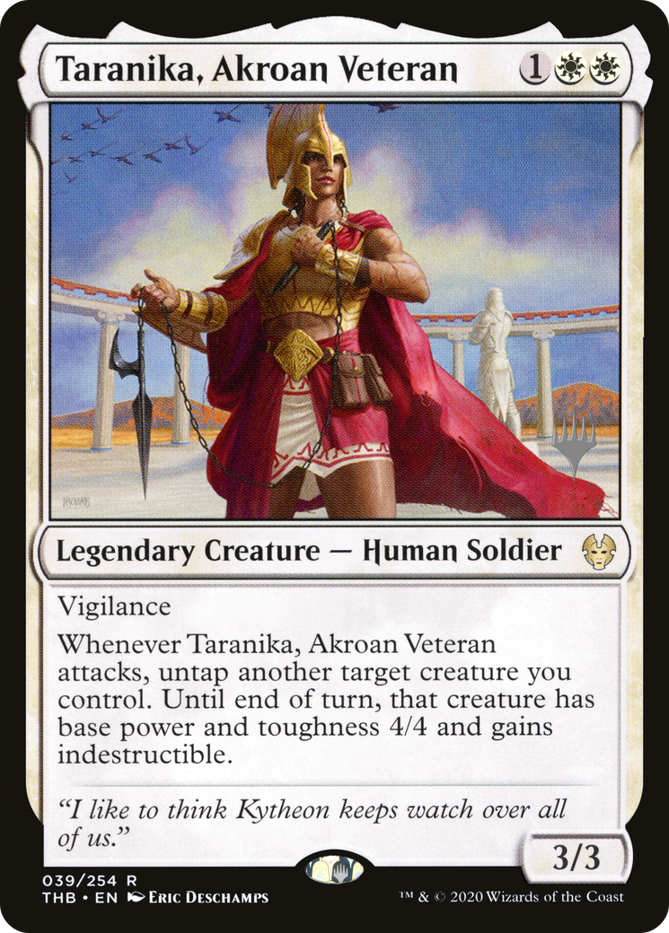 Taranika, Akroan Veteran (PPTHB-039) - Theros Beyond Death Promos Foil