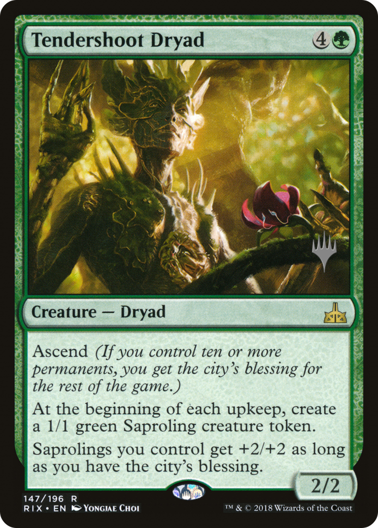 Tendershoot Dryad (PPM20-147P) - Rivals of Ixalan Promos