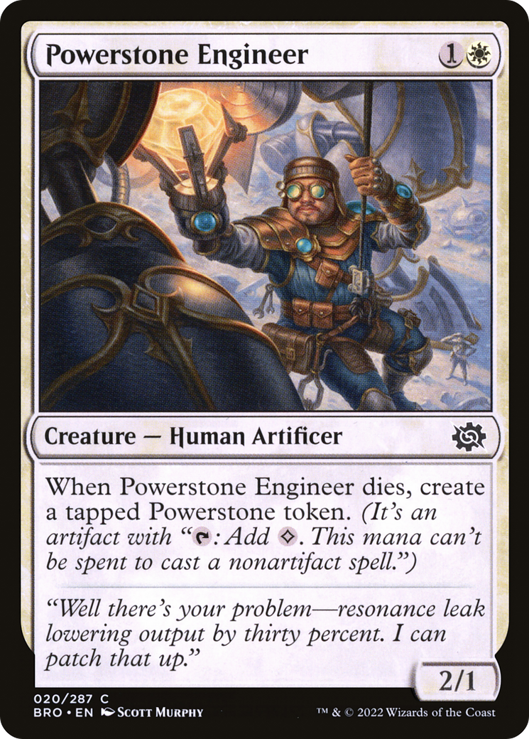Powerstone Engineer (BRO-020) - The Brothers' War Foil