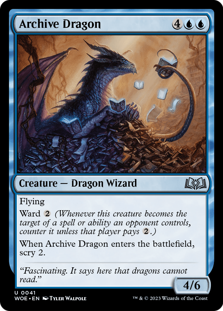 Archive Dragon (WOE-041) - Wilds of Eldraine