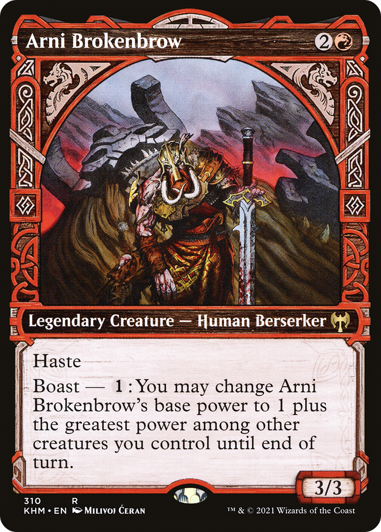 Arni Brokenbrow (Showcase) (KHM-310) - Kaldheim: (Showcase) Foil
