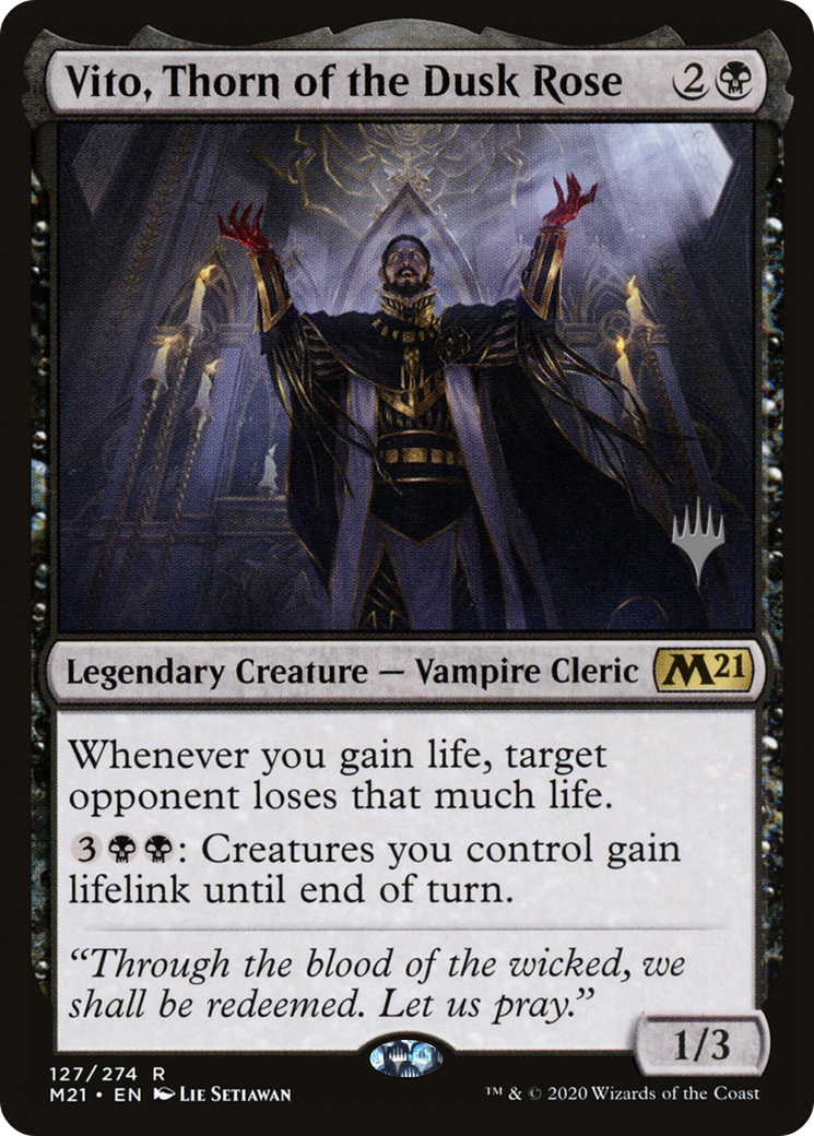 Vito, Thorn of the Dusk Rose (PPM21-127) - Core Set 2021 Promos Foil