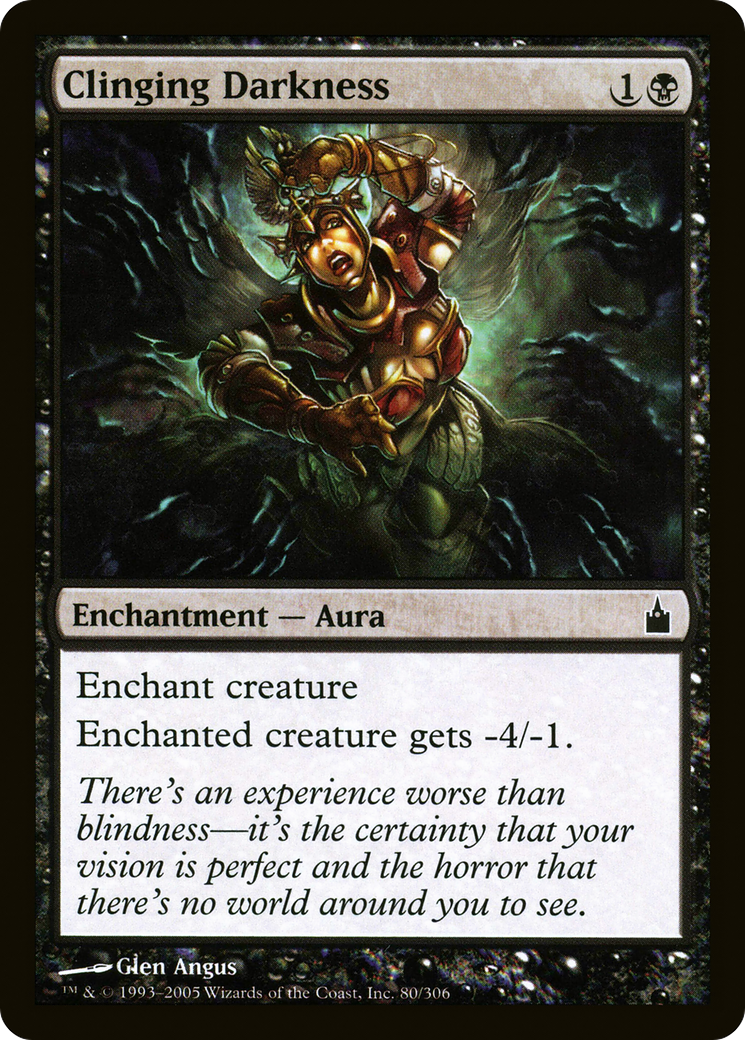 Clinging Darkness (RAV-080) - Ravnica: City of Guilds