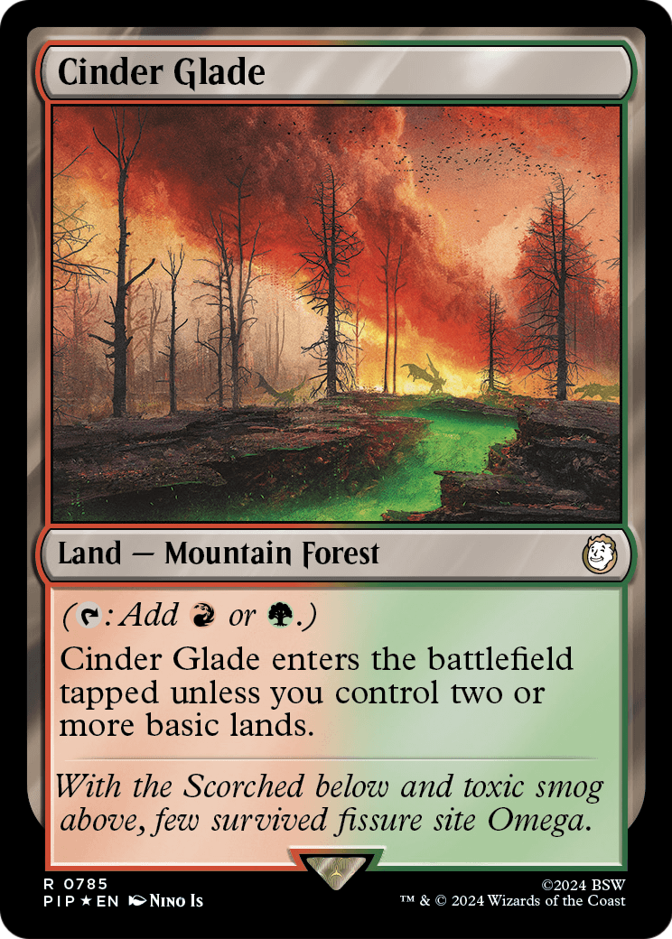 Cinder Glade (Surge Foil) (PIP-785) - Fallout Foil