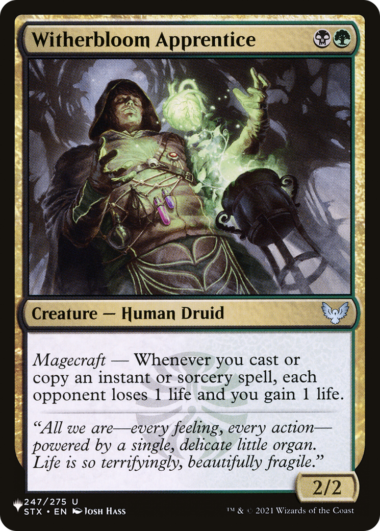 Witherbloom Apprentice (LIST-STX-247) - The List