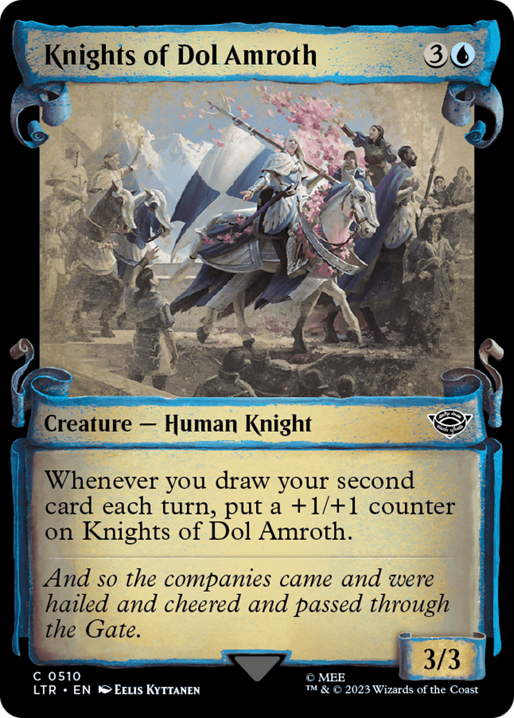 Knights of Dol Amroth (Showcase Scrolls) (LTR-510) - The Lord of the Rings: Tales of Middle-earth: (Showcase) Foil