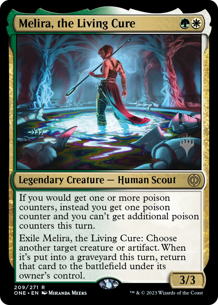 Melira, the Living Cure (PPONE-209) - Phyrexia: All Will Be One Promos Foil