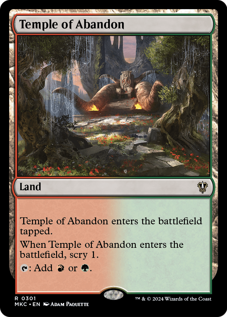 Temple of Abandon (MKC-301) - Murders at Karlov Manor Commander