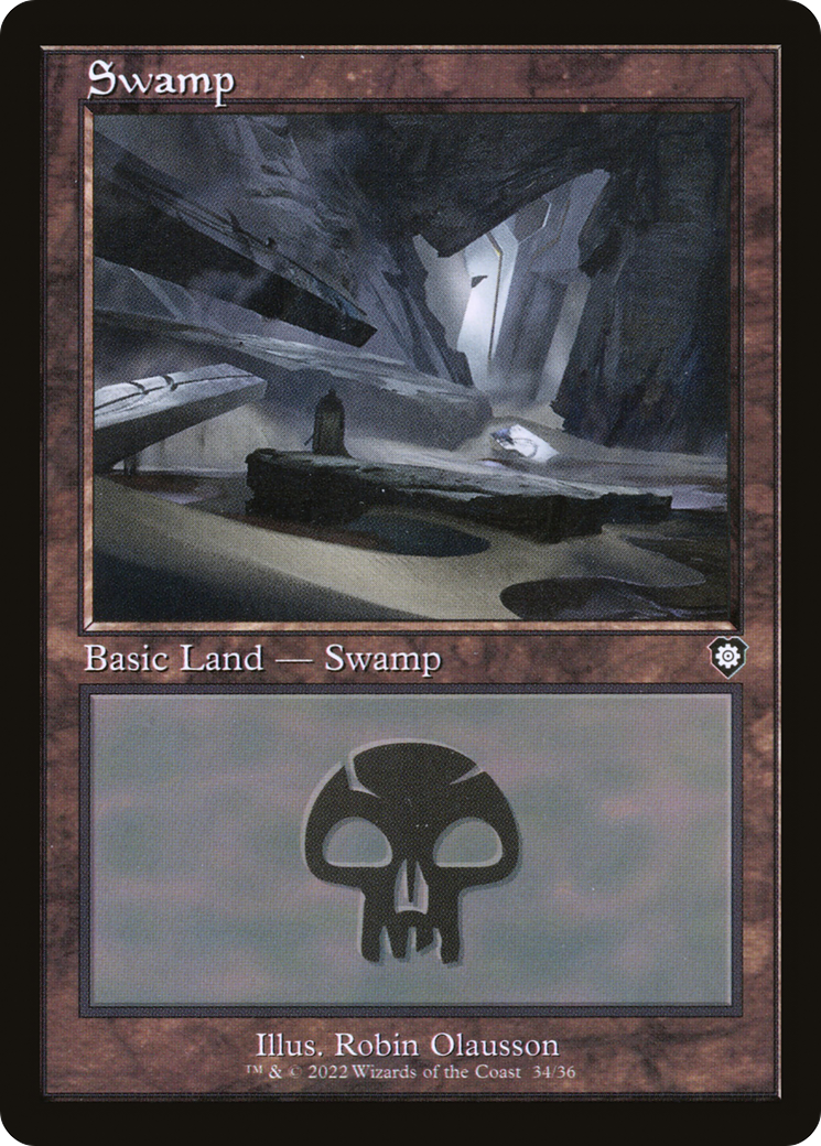 Swamp (34) (Retro Frame) (BRC-034) - The Brothers' War Commander