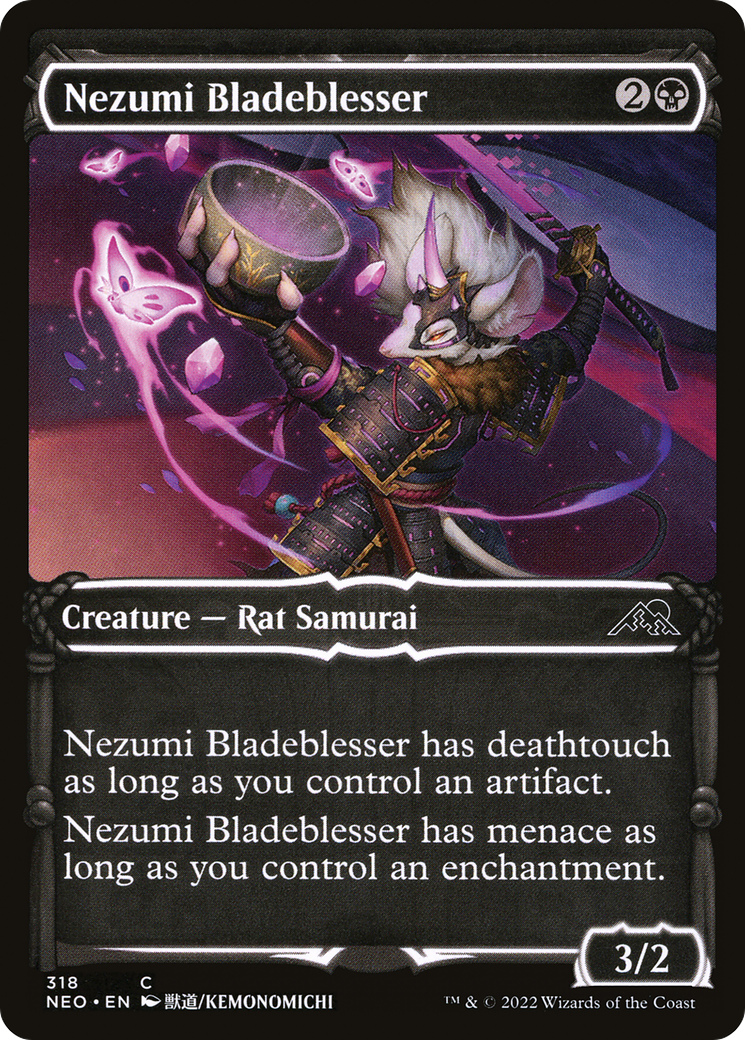 Nezumi Bladeblesser (Showcase) (NEO-318) - Kamigawa: Neon Dynasty: (Showcase) Foil
