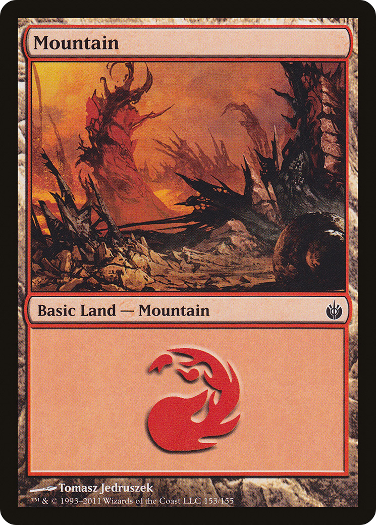 Mountain (153) (MBS-153) - Mirrodin Besieged Foil