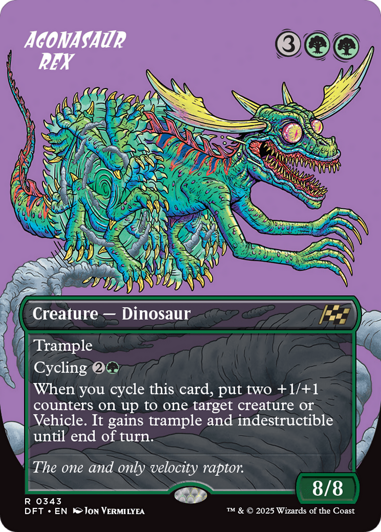 Agonasaur Rex (Borderless) (DFT-343) - Aetherdrift Foil
