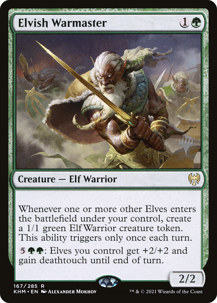 Elvish Warmaster (PPKHM-167) - Kaldheim Promos