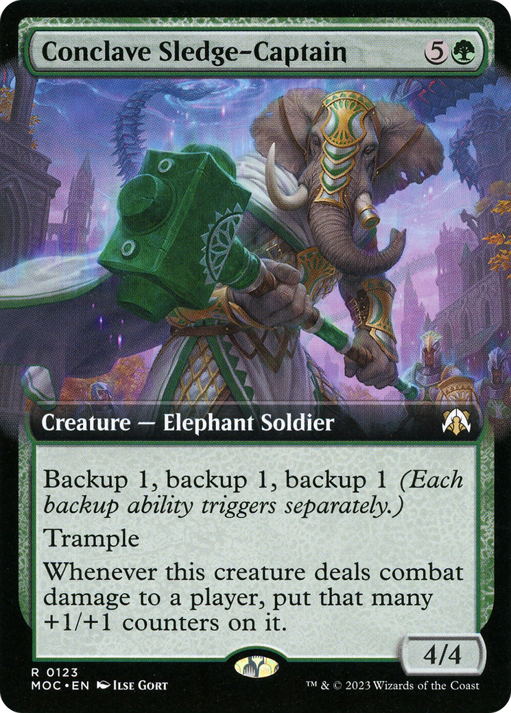 Conclave Sledge-Captain (Extended Art) (MOC-123) - March of the Machine Commander: (Extended Art)