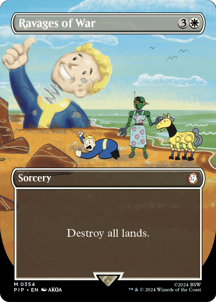 Ravages of War (Borderless) (PIP-354) - Fallout Foil